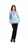 Толстовка Т 301 (ментол + принт собаки)